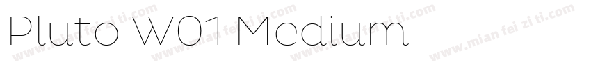 Pluto W01 Medium字体转换